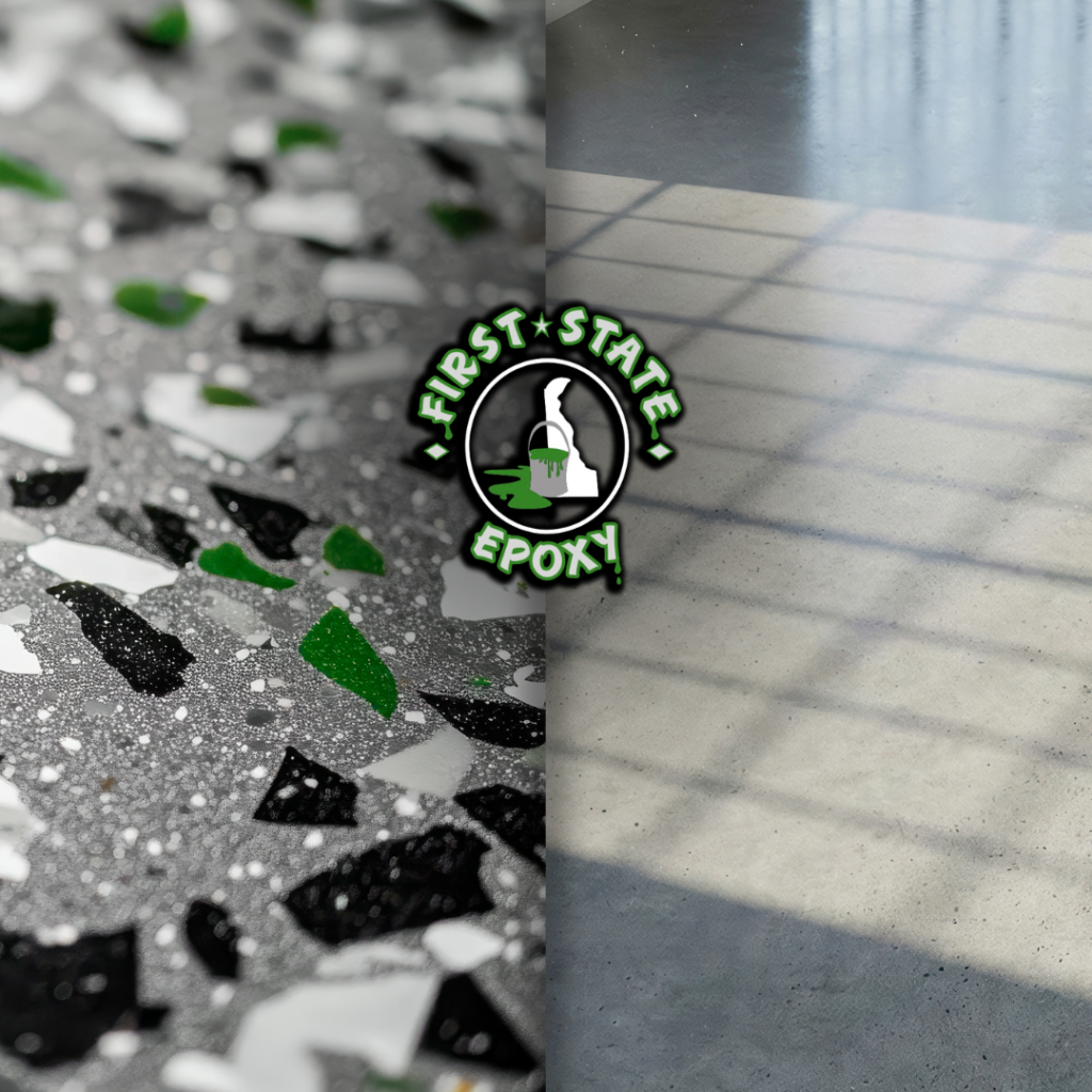Polished concrete and commercial epoxy flooring options for Delaware businesses